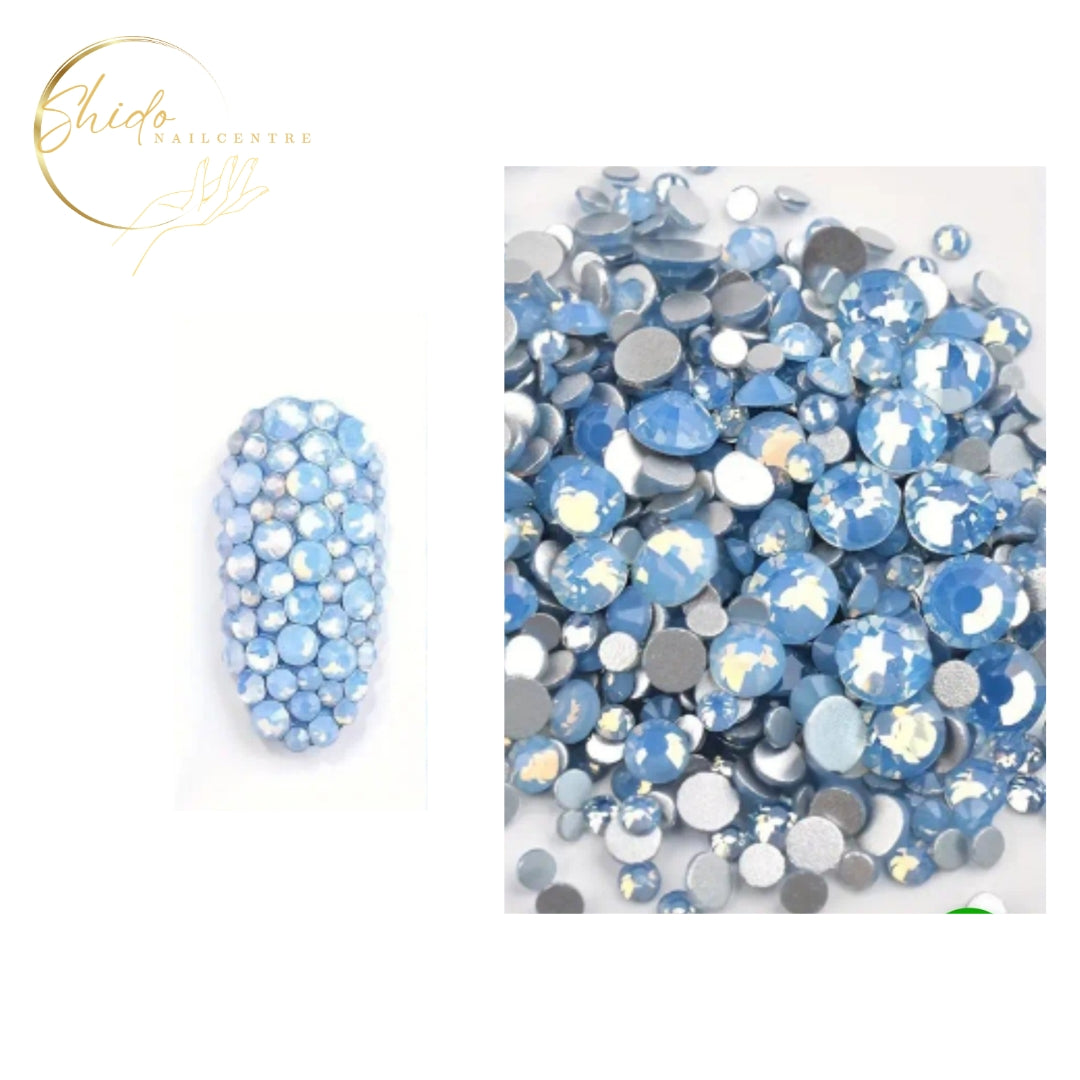 Opal AB steentjes blauw