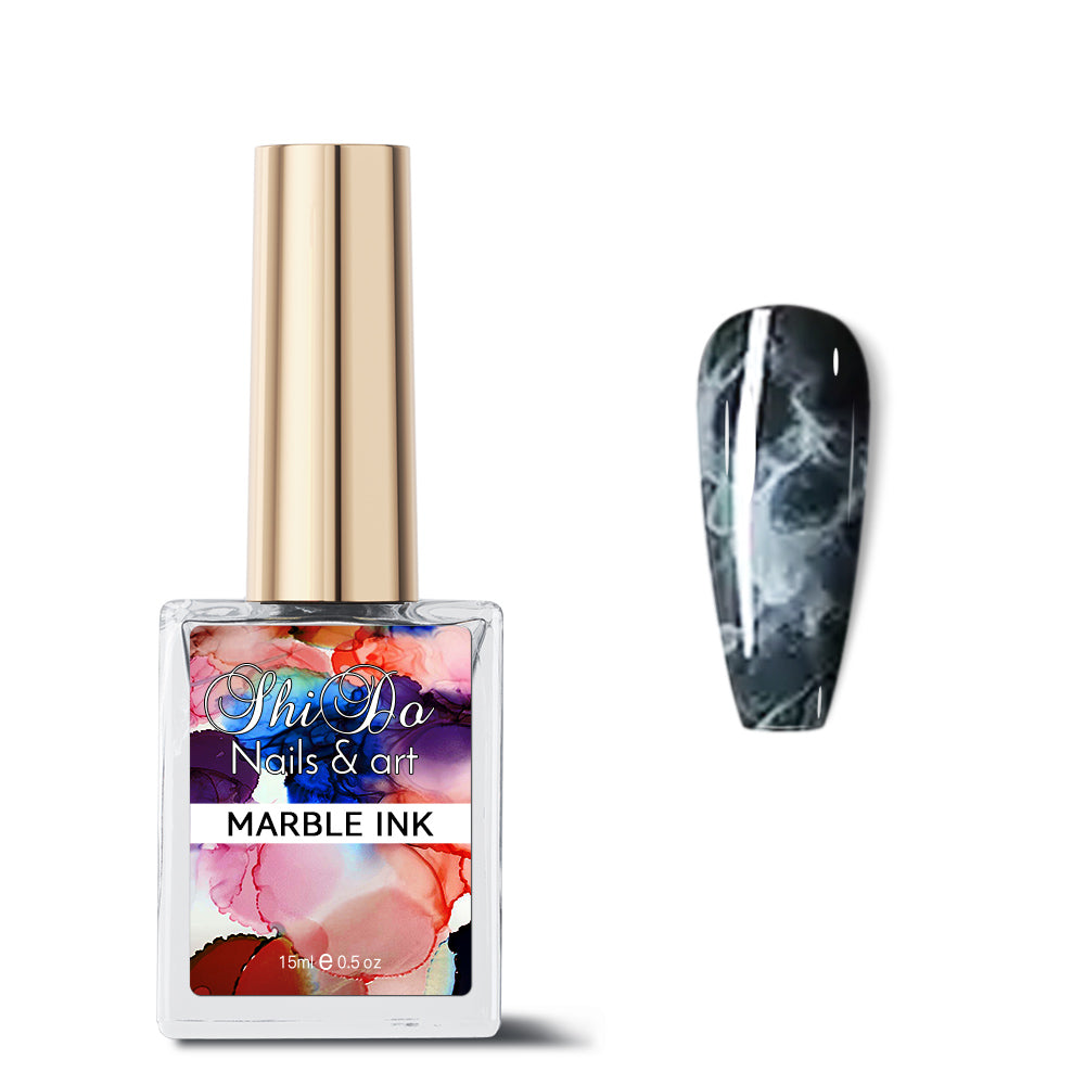 Shidonails & Art Marble Ink Wit 15ml