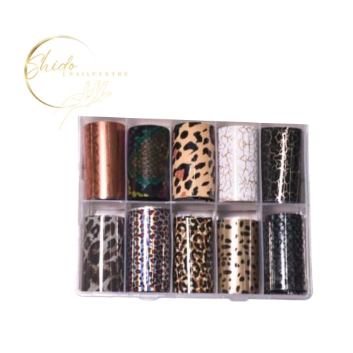 Dierenprint foil nailart