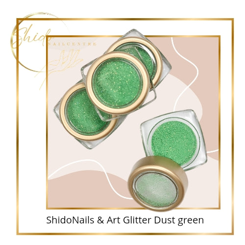 ShidoNails & Art Glitter Dust Green