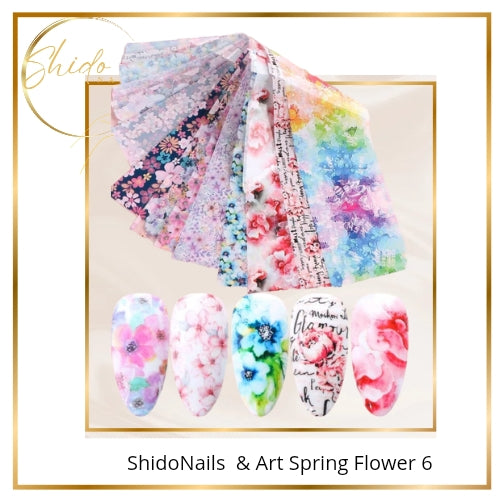 ShidoNails & Art Folie Spring Flowers 6