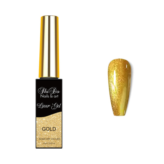 ShidoNails & Art Striper gel Gold 12ml