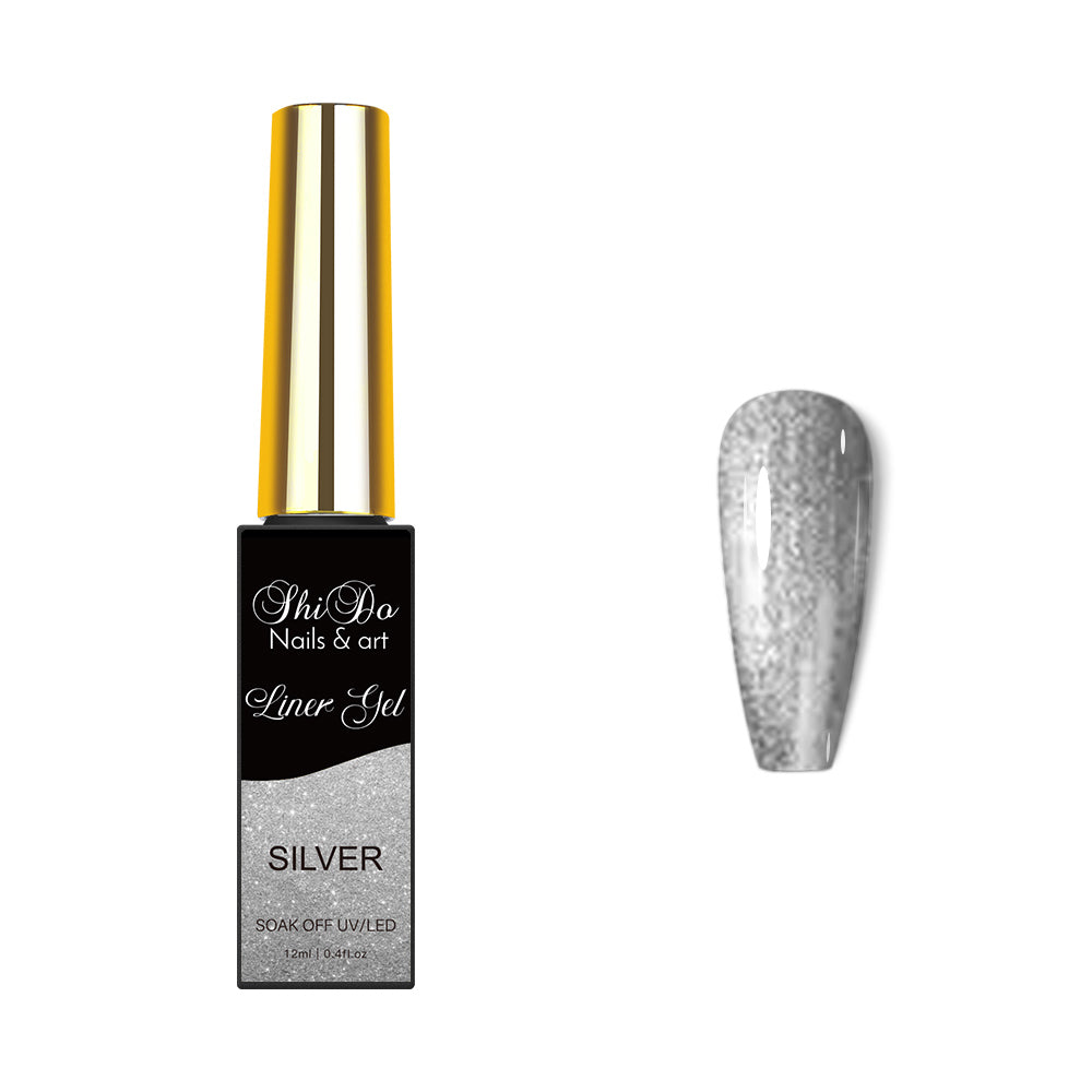 ShidoNails & Art Striper Gel Zilver 12ML