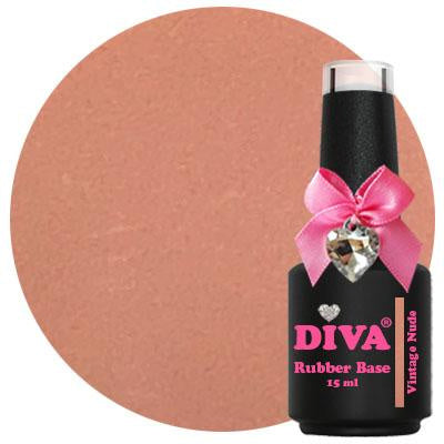 Diva Rubber Basecoat Vintage Nude 15 ml Hema Free