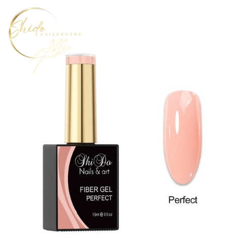 Fiberbase gel perfect nude van ShidoNails. Verstevigt en beschermt natuurlijke nagels.