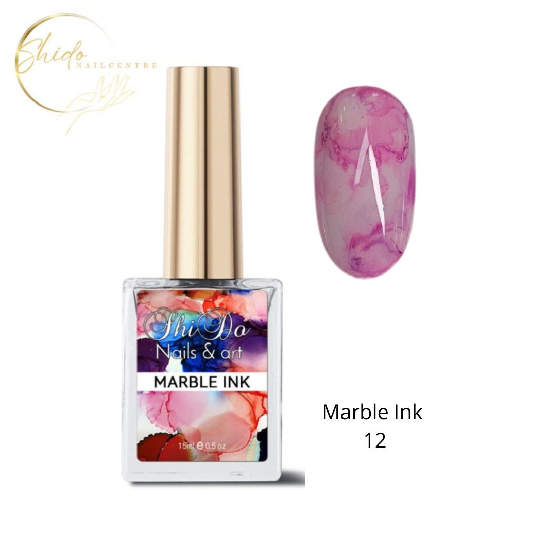 Pearl marble ink pink