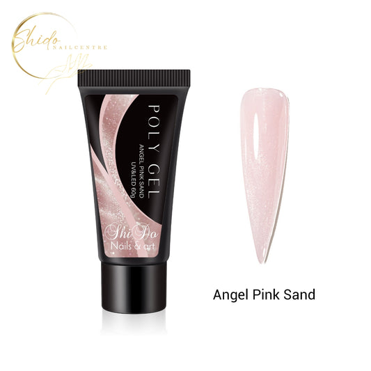 Polygel angel pink sand