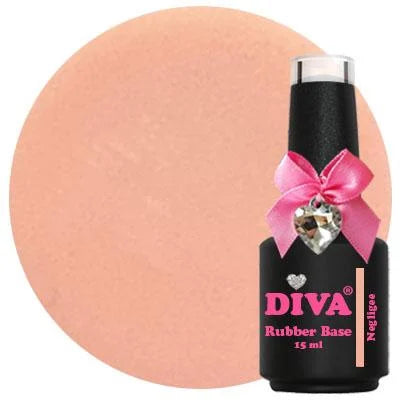 Diva Rubber Basecoat Negligee 15 ml Hema Free