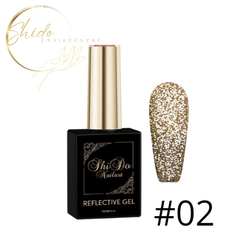 ShidoNails Reflecterende Gellak Hot Gold