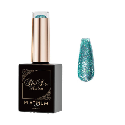 Shidonails & Art Platinum Glitter Ocean Blue 15ml