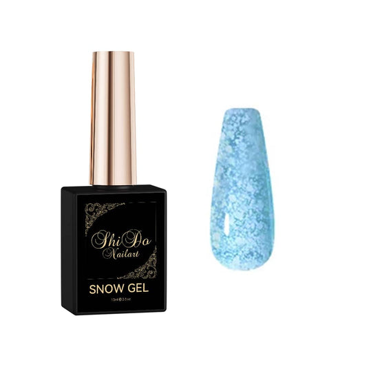 Shidonails & Art Snow Gellak 15ml licht blauw